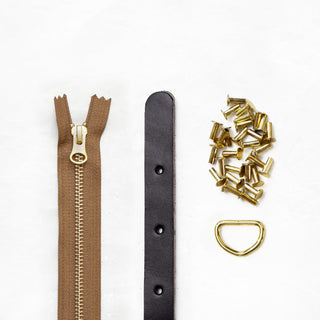 Maywood - Black Leather + Hardware Kit - MAY - LH - BLA - BRA - FT - Leather + Hardware Kit - Klum House