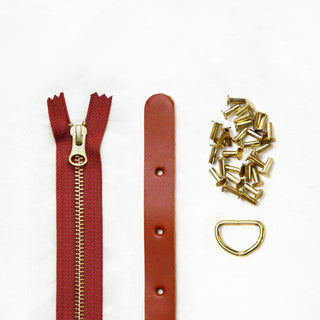 Maywood - Chestnut Leather + Hardware Kit - Leather + Hardware Kit - Klum House