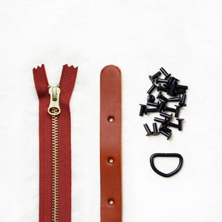 Maywood - Chestnut Leather + Hardware Kit - Leather + Hardware Kit - Klum House