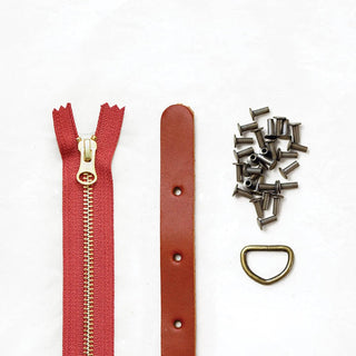 Maywood - Chestnut Leather + Hardware Kit - MAY - LH - CHEST - AB - BER - Leather + Hardware Kit - Klum House