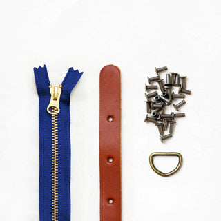 Maywood - Chestnut Leather + Hardware Kit - MAY - LH - CHEST - AB - COB - Leather + Hardware Kit - Klum House