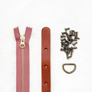 Maywood - Chestnut Leather + Hardware Kit - MAY - LH - CHEST - AB - DROSE - Leather + Hardware Kit - Klum House