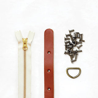 Maywood - Chestnut Leather + Hardware Kit - MAY - LH - CHEST - AB - NAT - Leather + Hardware Kit - Klum House