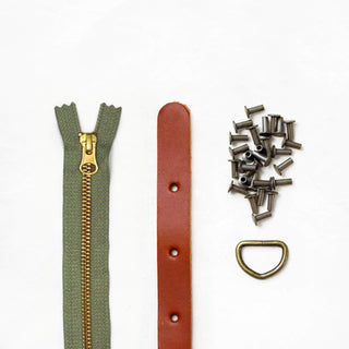 Maywood - Chestnut Leather + Hardware Kit - MAY - LH - CHEST - AB - SAGE - Leather + Hardware Kit - Klum House