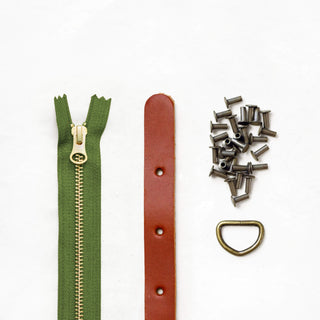 Maywood - Chestnut Leather + Hardware Kit - MAY - LH - CHEST - AB - SPRING - Leather + Hardware Kit - Klum House