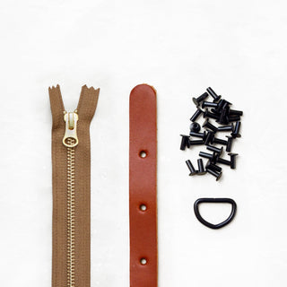 Maywood - Chestnut Leather + Hardware Kit - MAY - LH - CHEST - BLA - FT - Leather + Hardware Kit - Klum House