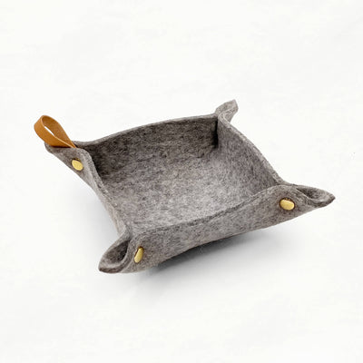 Merino Wool Felt Tray Kit - FELT - TRAY - HEATHR - GRAY - Quick Makes - Klum House