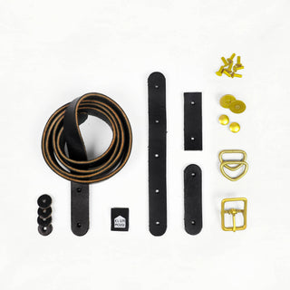 Naito - Black Leather + Hardware Kit - NAITO - LH - BLA - BRA - Leather + Hardware Kit - Klum House