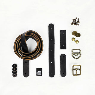 Naito - Black Leather + Hardware Kit - NAITO - LH - BLA - BRA - Leather + Hardware Kit - Klum House