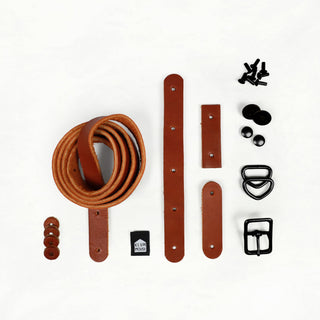 Naito - Chestnut Leather + Hardware Kit - NAITO - LH - CHEST - BLA - Leather + Hardware Kit - Klum House