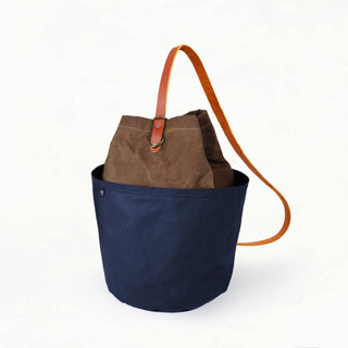 Naito Sample (Field Tan + Navy) - SAMPLE - NAITO - FT - NAVY - 1 - Sample Bag - Klum House