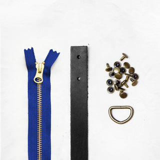 Oberlin Tote - Black Leather + Hardware Kit - OBE - LH - BLA - AB - COB - Leather + Hardware Kit - Klum House