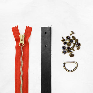 Oberlin Tote - Black Leather + Hardware Kit - OBE - LH - BLA - AB - PER - Leather + Hardware Kit - Klum House