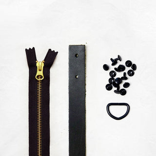 Oberlin Tote - Black Leather + Hardware Kit - OBE - LH - BLA - BLA - BLA - Leather + Hardware Kit - Klum House