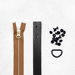 Oberlin Tote - Black Leather + Hardware Kit - OBE - LH - BLA - BLA - FT - Leather + Hardware Kit - Klum House