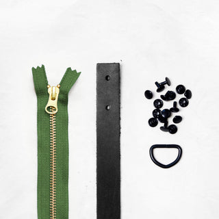 Oberlin Tote - Black Leather + Hardware Kit - OBE - LH - BLA - BLA - SPRING - Leather + Hardware Kit - Klum House