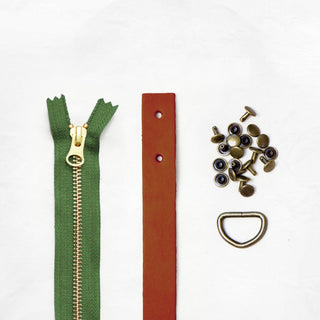 Oberlin Tote - Chestnut Leather + Hardware Kit - OBE - LH - CHEST - AB - SPRING - Leather + Hardware Kit - Klum House