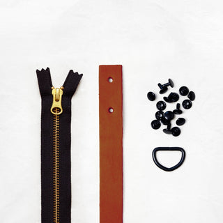 Oberlin Tote - Chestnut Leather + Hardware Kit - OBE - LH - CHEST - BLA - BLA - Leather + Hardware Kit - Klum House