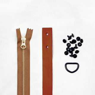 Oberlin Tote - Chestnut Leather + Hardware Kit - OBE - LH - CHEST - BLA - FT - Leather + Hardware Kit - Klum House