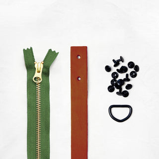 Oberlin Tote - Chestnut Leather + Hardware Kit - OBE - LH - CHEST - BLA - SPRING - Leather + Hardware Kit - Klum House