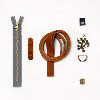 Oberlin Tote - Chestnut Leather + Hardware Kit - OBE - LH - CHEST - BRA - BLA - Leather + Hardware Kit - Klum House