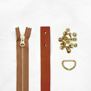 Oberlin Tote - Chestnut Leather + Hardware Kit - OBE - LH - CHEST - BRA - FT - Leather + Hardware Kit - Klum House