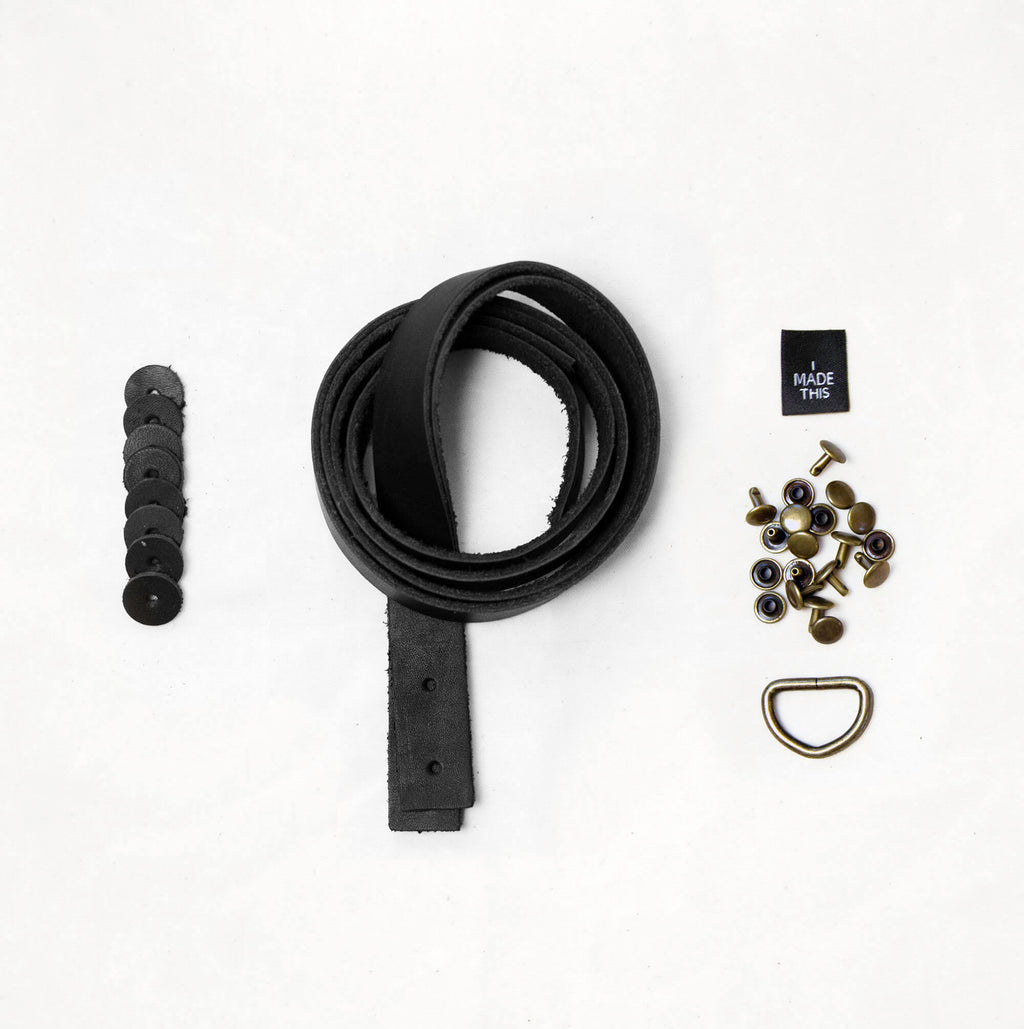Portsmith - Black Leather + Hardware Kit | Klum House Bag Making