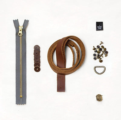 (Seconds) Oberlin Leather + Hardware Kit - OB - LH - BR - B - Leather + Hardware Kit - Klum House