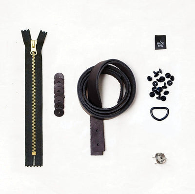 (Seconds) Oberlin Leather + Hardware Kit - OB - LH - BR - B - Leather + Hardware Kit - Klum House