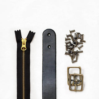 Slabtown - Black Leather + Hardware Kit - SLAB - LH - BLA - AB - BLA - Leather + Hardware Kit - Klum House