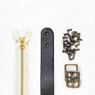 Slabtown - Black Leather + Hardware Kit - SLAB - LH - BLA - AB - NAT - Leather + Hardware Kit - Klum House