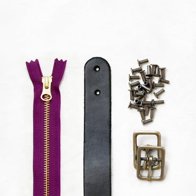 Slabtown - Black Leather + Hardware Kit - SLAB - LH - BLA - AB - PLU - Leather + Hardware Kit - Klum House