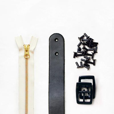 Slabtown - Black Leather + Hardware Kit - SLAB - LH - BLA - BLA - NAT - Leather + Hardware Kit - Klum House