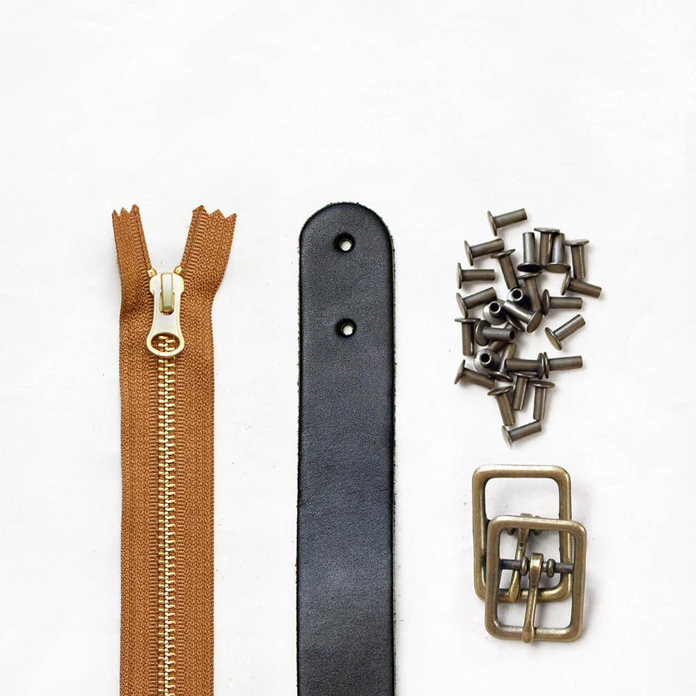 Slabtown Leather + Hardware Kit - SLAB - BLA - AB - BRU - Leather + Hardware Kit - Klum House