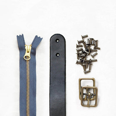 Slabtown Leather + Hardware Kit - SLAB - BLA - AB - NAV - Leather + Hardware Kit - Klum House