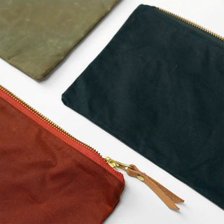 Waxed Canvas Zipper Pouch Kits - Grab Bag! - WC - POUCH - GRAB - Quick Makes - Klum House