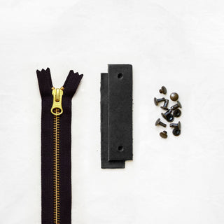 Woodland - Black Leather + Hardware Kit - WOOD - LH - BLA - BLA - AB - Leather + Hardware Kit - Klum House