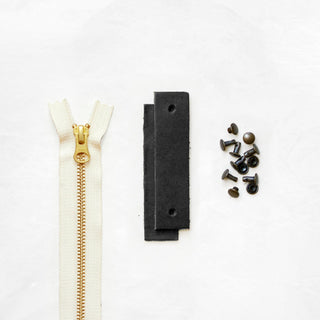 Woodland - Black Leather + Hardware Kit - WOOD - LH - BLA - NAT - AB - Leather + Hardware Kit - Klum House