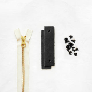 Woodland - Black Leather + Hardware Kit - WOOD - LH - BLA - NAT - BLA - Leather + Hardware Kit - Klum House