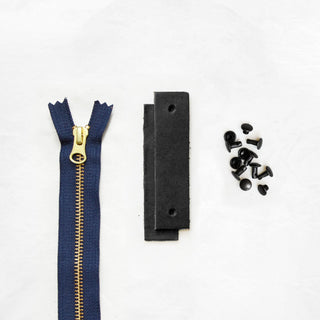 Woodland - Black Leather + Hardware Kit - WOOD - LH - BLA - NAVY - BLA - Leather + Hardware Kit - Klum House