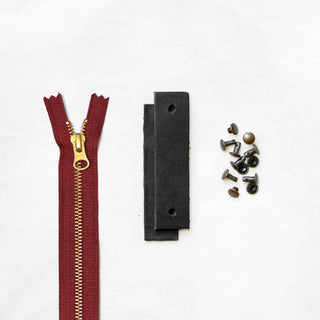 Woodland - Black Leather + Hardware Kit - WOOD - LH - BLA - RUST - AB - Leather + Hardware Kit - Klum House