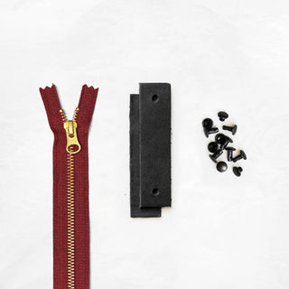 Woodland - Black Leather + Hardware Kit - WOOD - LH - BLA - RUST - BLA - Leather + Hardware Kit - Klum House