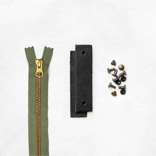 Woodland - Black Leather + Hardware Kit - WOOD - LH - BLA - SAGE - AB - Leather + Hardware Kit - Klum House