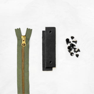 Woodland - Black Leather + Hardware Kit - WOOD - LH - BLA - SAGE - BLA - Leather + Hardware Kit - Klum House