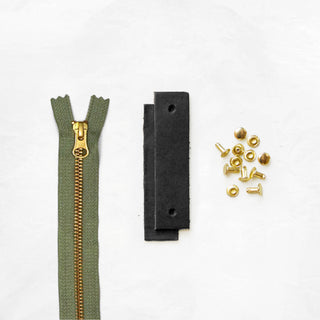 Woodland - Black Leather + Hardware Kit - WOOD - LH - BLA - SAGE - BRA - Leather + Hardware Kit - Klum House