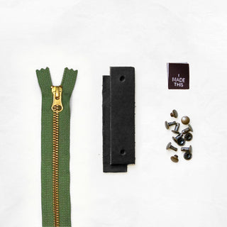 Woodland - Black Leather + Hardware Kit - WOOD - LH - BLA - SPRING - AB - Leather + Hardware Kit - Klum House