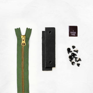 Woodland - Black Leather + Hardware Kit - WOOD - LH - BLA - SPRING - BLA - Leather + Hardware Kit - Klum House