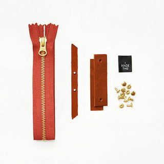 Woodland - Chestnut Leather + Hardware Kit - WOOD - LH - CHEST - BLA - BRA - Leather + Hardware Kit - Klum House