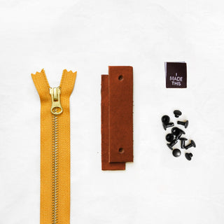 Woodland - Chestnut Leather + Hardware Kit - WOOD - LH - CHEST - MUST - BLA - Leather + Hardware Kit - Klum House