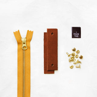 Woodland - Chestnut Leather + Hardware Kit - WOOD - LH - CHEST - MUST - BRA - Leather + Hardware Kit - Klum House